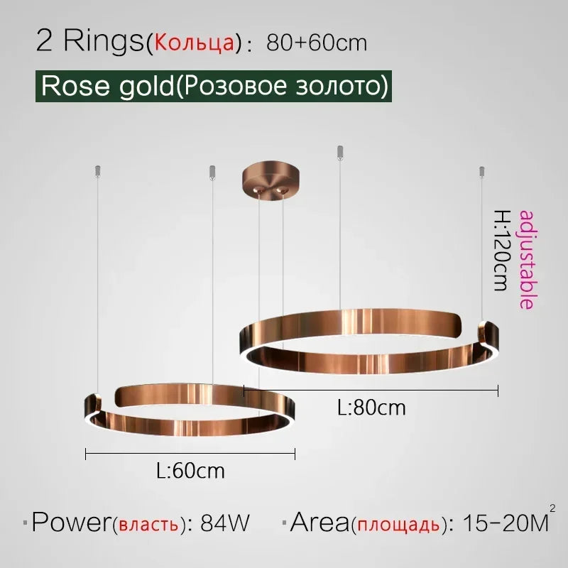 Nordic Designer Pendant Light Round LED Chandelier Modern Hanging Lamp Dining Room Bedroom Living Room Kitchen Restaurant Bar Ceiling Light Luxury Home Decor Indoor Lighting Minimalist Scandinavian Decorative Fixture Hotel Villa Wholesale