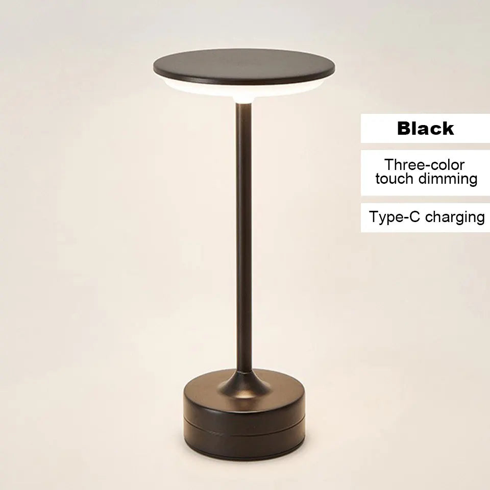 Rechargeable Touch Bedside Lamp LED Night Light Dimmable Table Lamp Wireless Desk Lamp Bedroom Reading Light USB Charging Portable Ambient Lighting Home Decor Modern Minimalist Lamp Kids Room Study Room Gift Indoor Lighting Wholesale