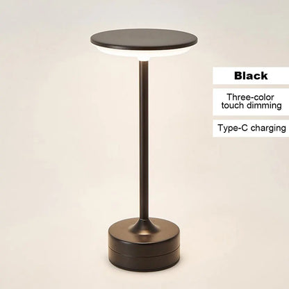 Rechargeable Touch Bedside Lamp LED Night Light Dimmable Table Lamp Wireless Desk Lamp Bedroom Reading Light USB Charging Portable Ambient Lighting Home Decor Modern Minimalist Lamp Kids Room Study Room Gift Indoor Lighting Wholesale