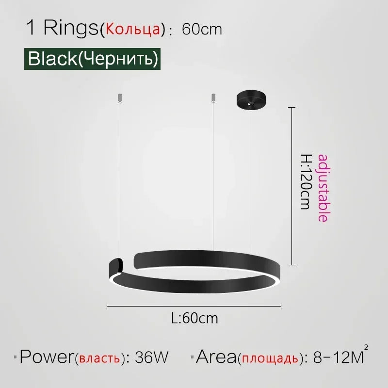 Nordic Designer Pendant Light Round LED Chandelier Modern Hanging Lamp Dining Room Bedroom Living Room Kitchen Restaurant Bar Ceiling Light Luxury Home Decor Indoor Lighting Minimalist Scandinavian Decorative Fixture Hotel Villa Wholesale