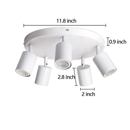Dimmable Led GU10 Spotlight Clothing Store Background Wall Spotlight 7w 12W Trail Light Surface Mounted Ceiling Spotlight AC 220