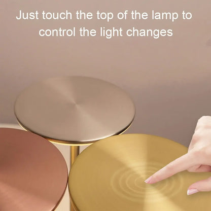 Rechargeable Touch Bedside Lamp LED Night Light Dimmable Table Lamp Wireless Desk Lamp Bedroom Reading Light USB Charging Portable Ambient Lighting Home Decor Modern Minimalist Lamp Kids Room Study Room Gift Indoor Lighting Wholesale