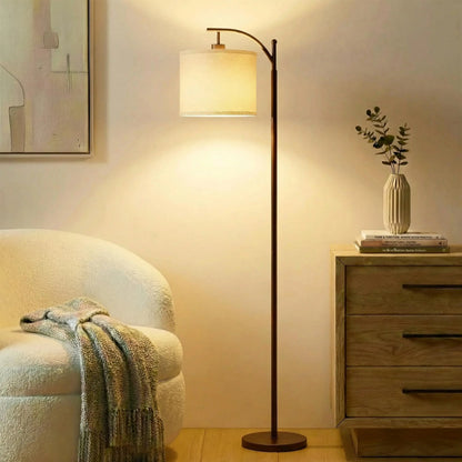 LED Floor Lamp Modern Standing Reading Lamp Curved Shade Mid Century Floor Light Living Room Bedroom Office Table Lamp Minimalist Home Decor Indoor Lighting Contemporary Designer Standing Lamp Ambient Light Wholesale