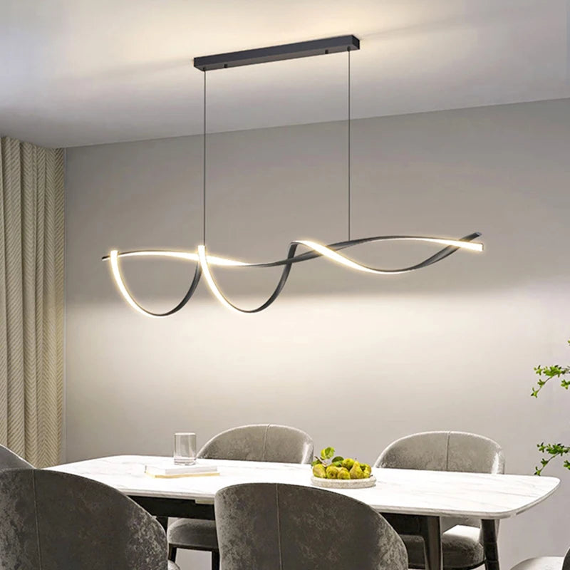 Modern Glass LED Pendant Light Luxury Chandelier Hanging Lamp Living Room Dining Room Indoor Lighting Home Decor Ceiling Fixture Designer Light Minimalist Nordic Style Kitchen Bedroom Hotel Villa Decorative Lighting Contemporary Wholesale