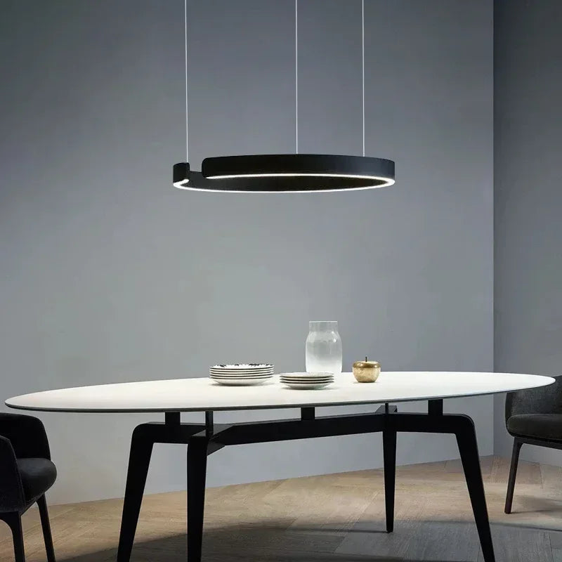 Nordic Designer Pendant Light Round LED Chandelier Modern Hanging Lamp Dining Room Bedroom Living Room Kitchen Restaurant Bar Ceiling Light Luxury Home Decor Indoor Lighting Minimalist Scandinavian Decorative Fixture Hotel Villa Wholesale