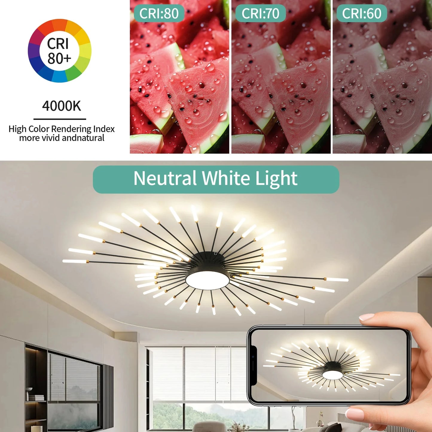 Creative Fan Shaped LED Ceiling Lamp Modern Ceiling Light Pendant Chandelier Living Room Dining Room Bedroom Kids Room Home Decor Indoor Lighting Minimalist Designer Ceiling Fixture Contemporary Hanging Lamp Luxury Wholesale