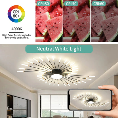 Creative Fan Shaped LED Ceiling Lamp Modern Ceiling Light Pendant Chandelier Living Room Dining Room Bedroom Kids Room Home Decor Indoor Lighting Minimalist Designer Ceiling Fixture Contemporary Hanging Lamp Luxury Wholesale