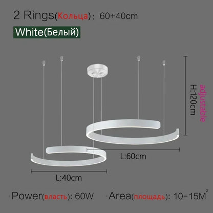 Nordic Designer Pendant Light Round LED Chandelier Modern Hanging Lamp Dining Room Bedroom Living Room Kitchen Restaurant Bar Ceiling Light Luxury Home Decor Indoor Lighting Minimalist Scandinavian Decorative Fixture Hotel Villa Wholesale