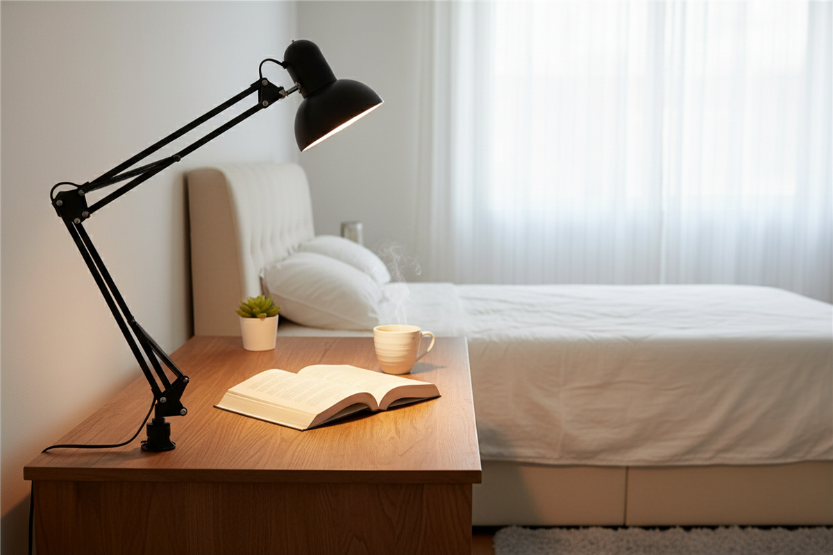 Swing Arm Clamp Lamp